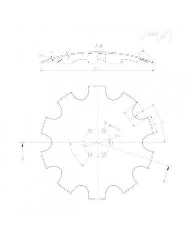 Taler Disc Ø 510x4 mm 6 Gauri
